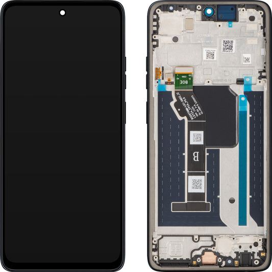 Display mit Touchscreen Motorola Moto G56, mit Rahmen, Marineblau (Black Oyster), Service Pack 5D68C30208