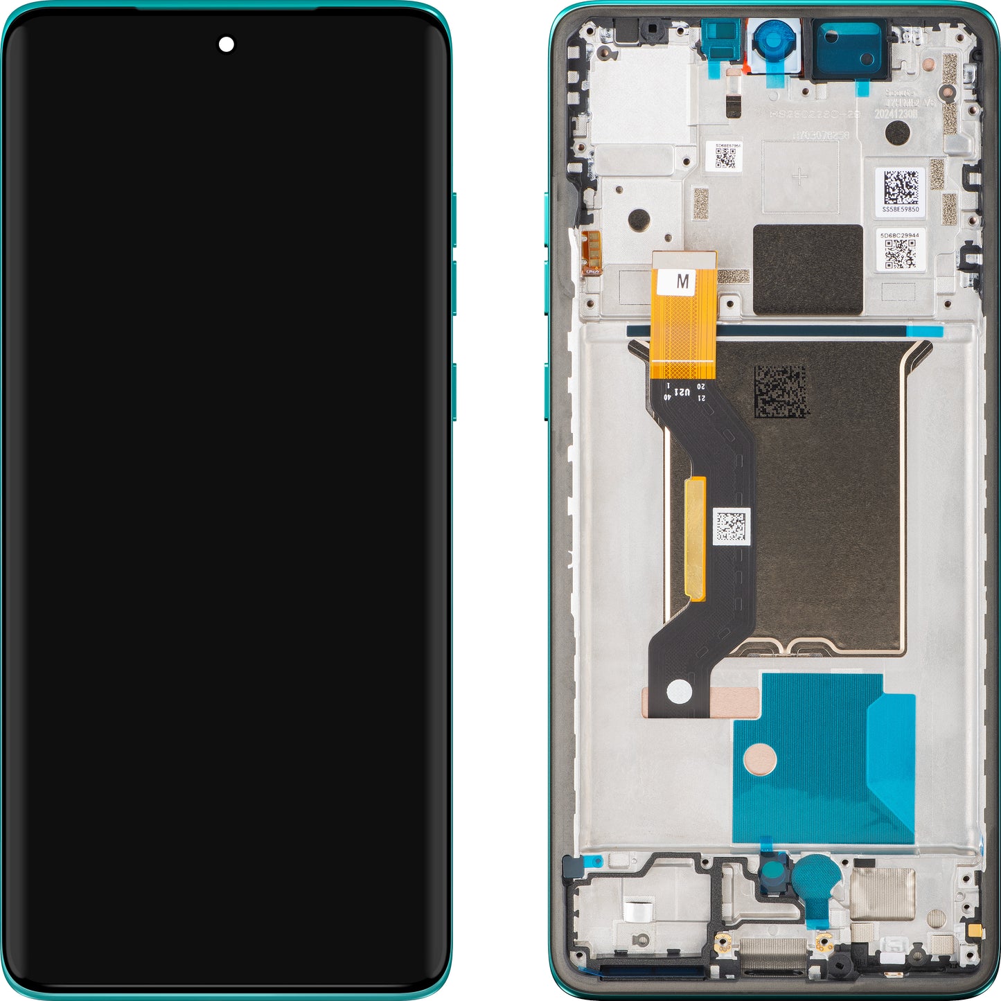 Display met Touchscreen Motorola Edge 60 Fusion, met Frame, Groen (Pantone Amazonite), Service Pack 5D68C29879