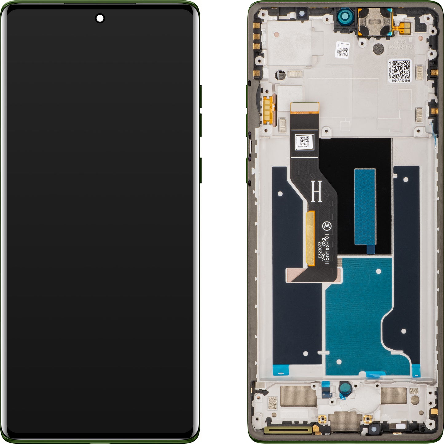 Écran tactile Motorola Edge 50 Fusion, avec cadre, Vert (Forest Green), Pack de service 5D68C25167