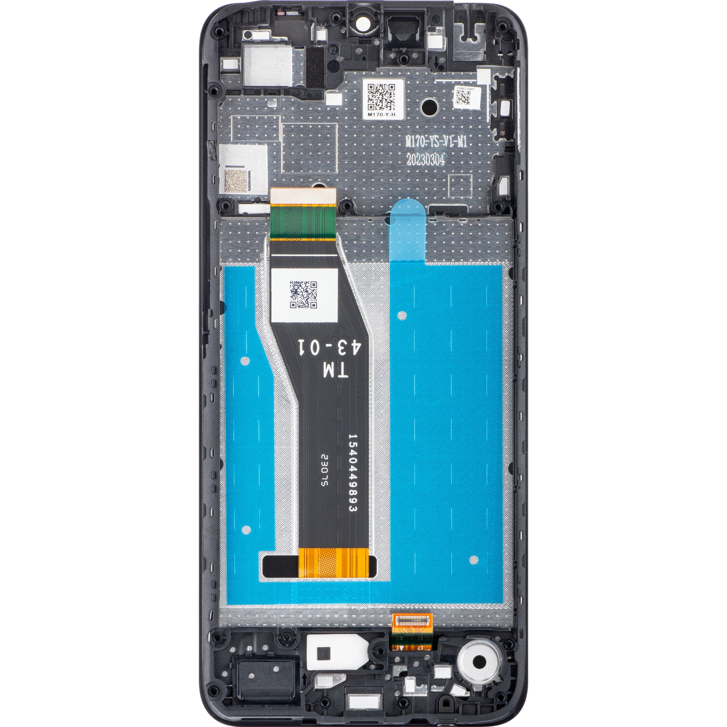 Motorola Moto E13 Écran tactile avec cadre, noir, Service Pack 5D68C22340 