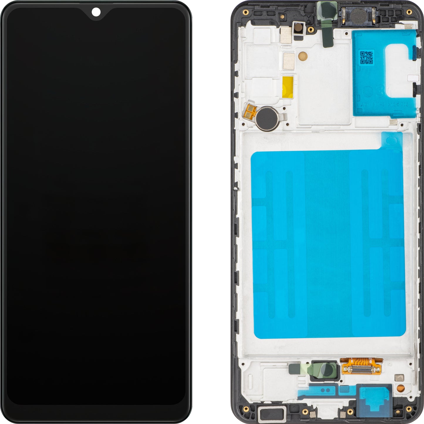 Display met Touchscreen MP compatibel met Samsung Galaxy A31 A315, met Frame, OLED Versie, Zwart