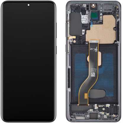 Display met Touchscreen MP compatibel met Samsung Galaxy S20+ G985, met Frame, OLED Versie, Zwart