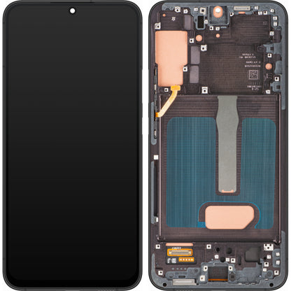 Display met Touchscreen MP compatibel met Samsung Galaxy S22+ 5G S906, met Frame, Zwart