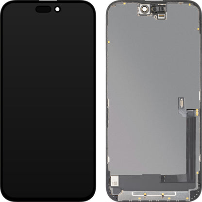 Display mit MP Touchscreen kompatibel mit Apple iPhone 16 Plus, mit Rahmen, OLED FHD Diagnostic-Version, Schwarz