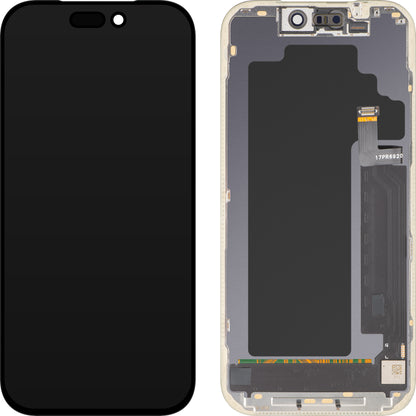MP Touchscreen Display compatibel met Apple iPhone 17 Pro, met Frame, OLED FHD IC Movable versie, Zwart