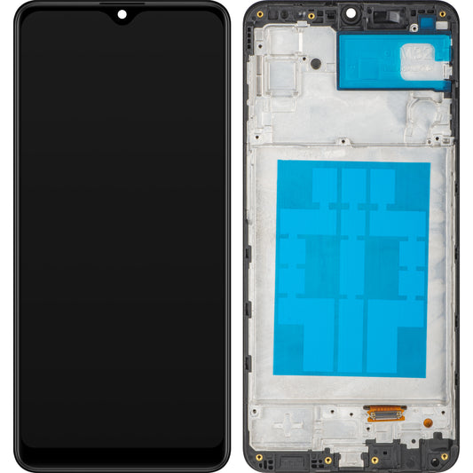MP Touchscreen Display compatibel met Samsung Galaxy M32 M325, met Frame, Zwart