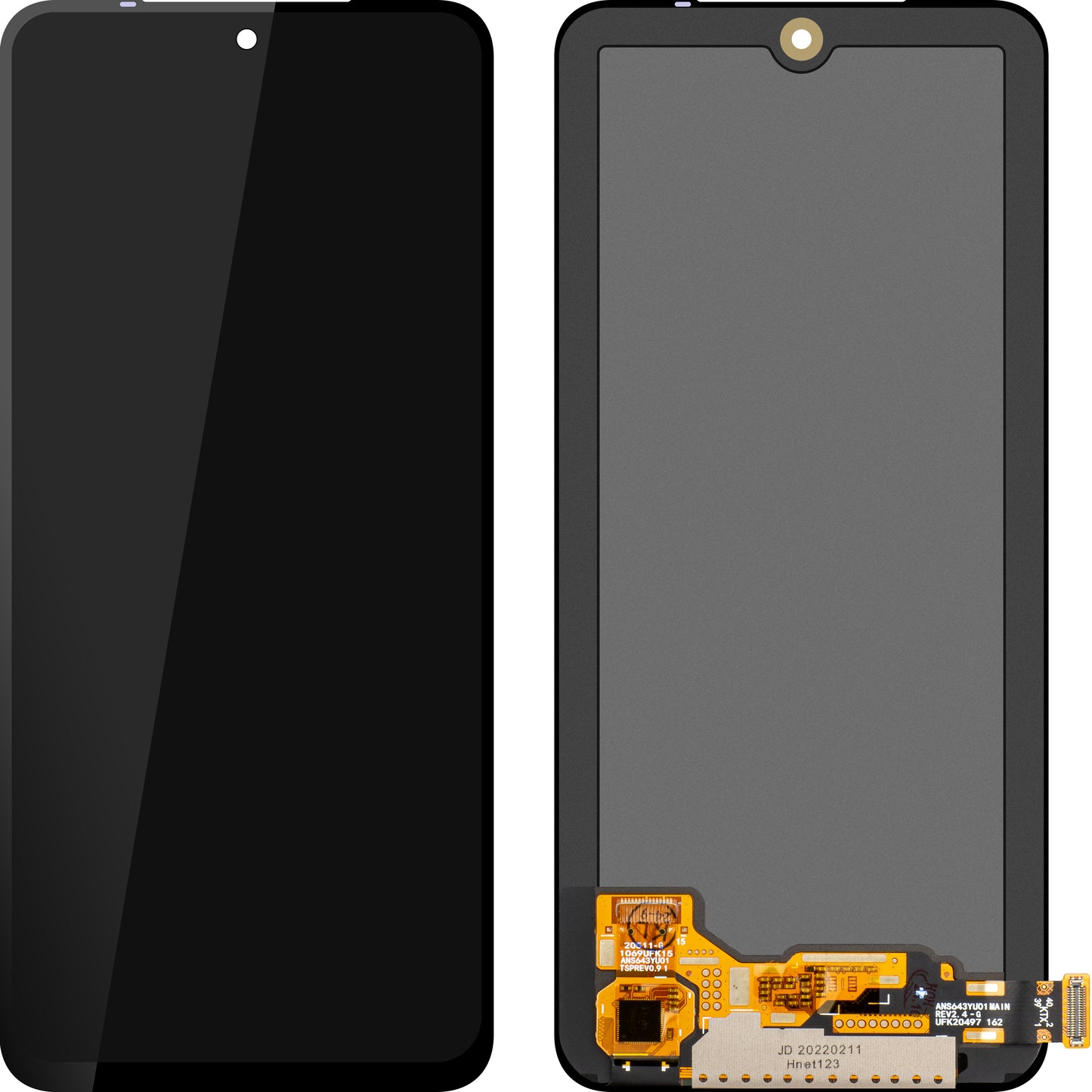 Écran avec écran tactile MP compatible avec Xiaomi Poco M5s / Redmi Note 10 / Note 10S, version OLED, reconditionné