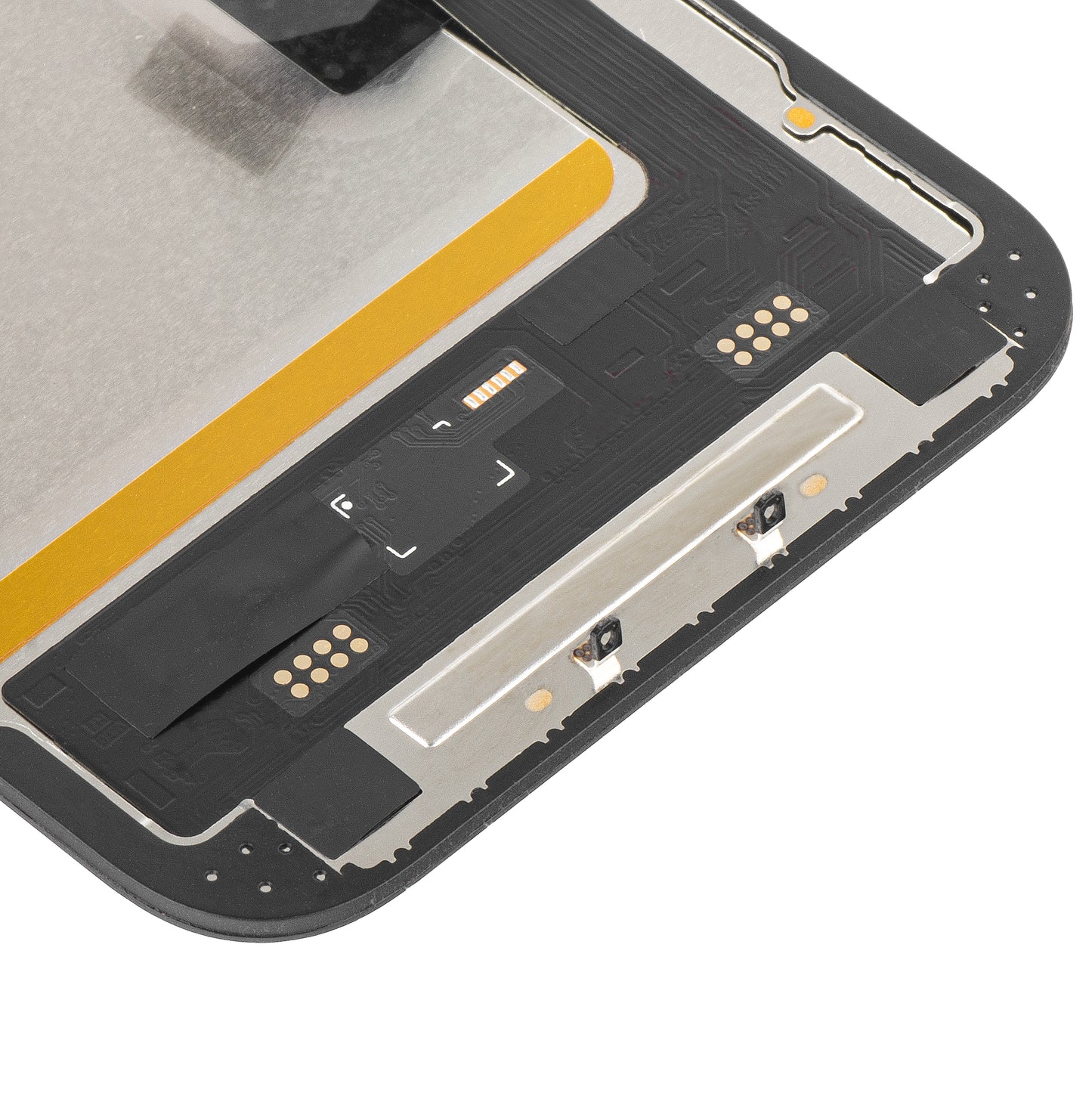 Display met Touchscreen MP compatibel met Apple iPhone 14, met Frame, Soft OLED IC Movable FHD Versie, Zwart