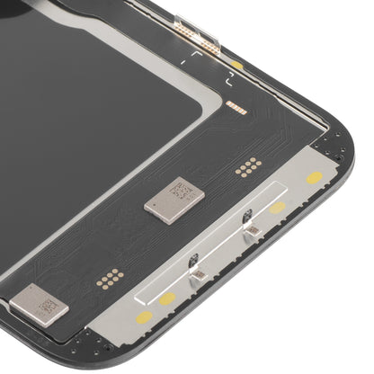 Écran tactile MP compatible avec Apple iPhone 14 Pro, avec cadre, version Soft OLED IC Movable 120Hz FHD, Noir