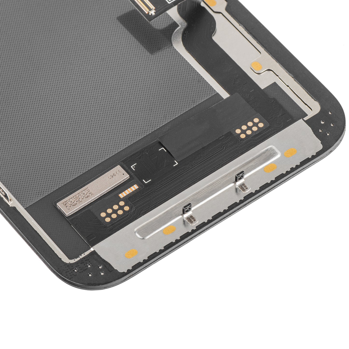 Display met Touchscreen MP compatibel met Apple iPhone 13, met Frame, Soft OLED IC Movable FHD Versie, Zwart