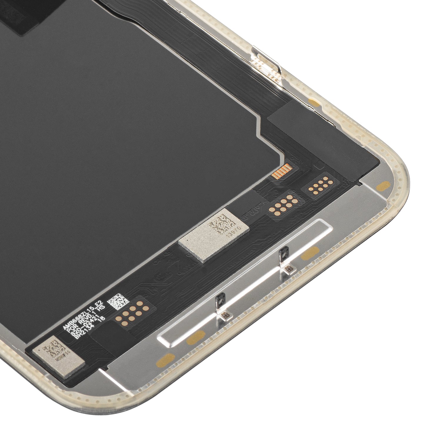 Display met Touchscreen MP compatibel met Apple iPhone 15 Pro Max, met Frame, Soft OLED IC Movable 120Hz FHD Versie, Zwart