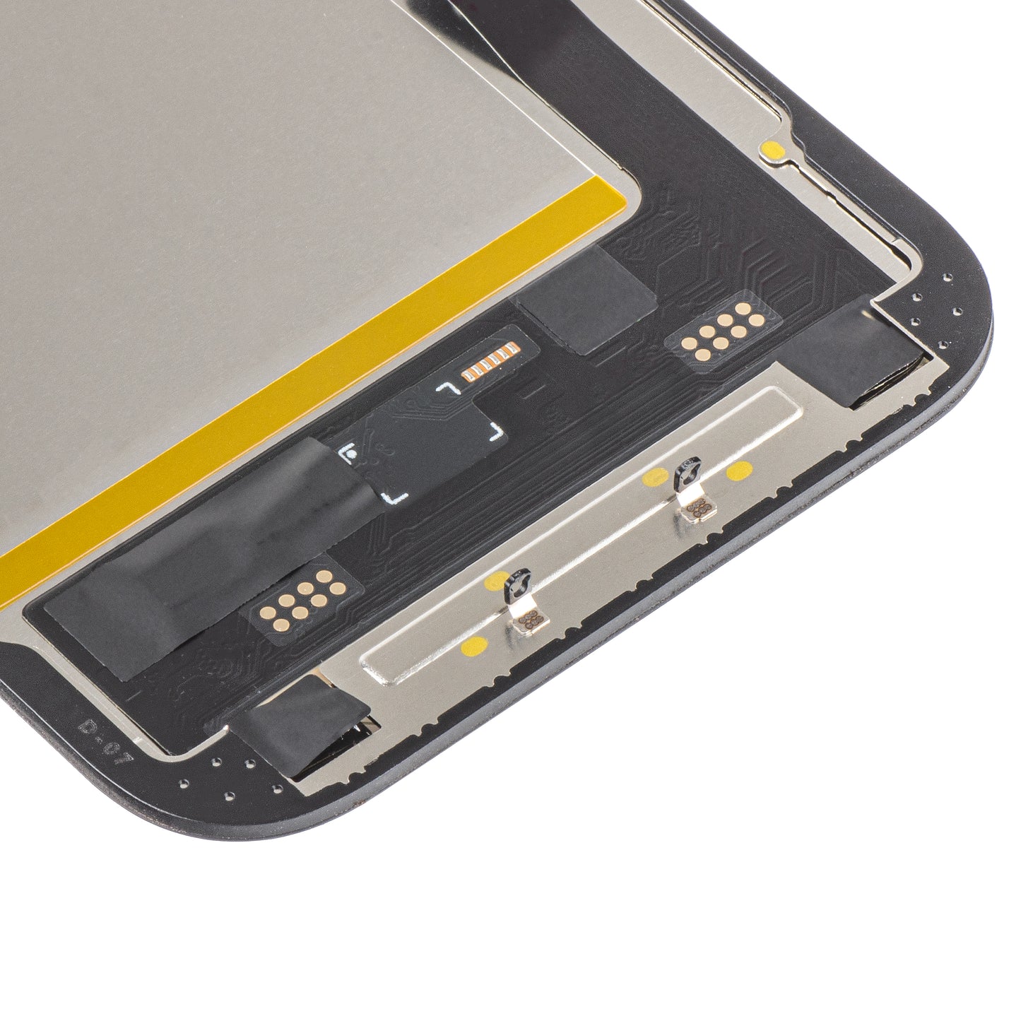 Display met Touchscreen MP compatibel met Apple iPhone 15, met Frame, Soft OLED FHD IC Movable Versie, Zwart