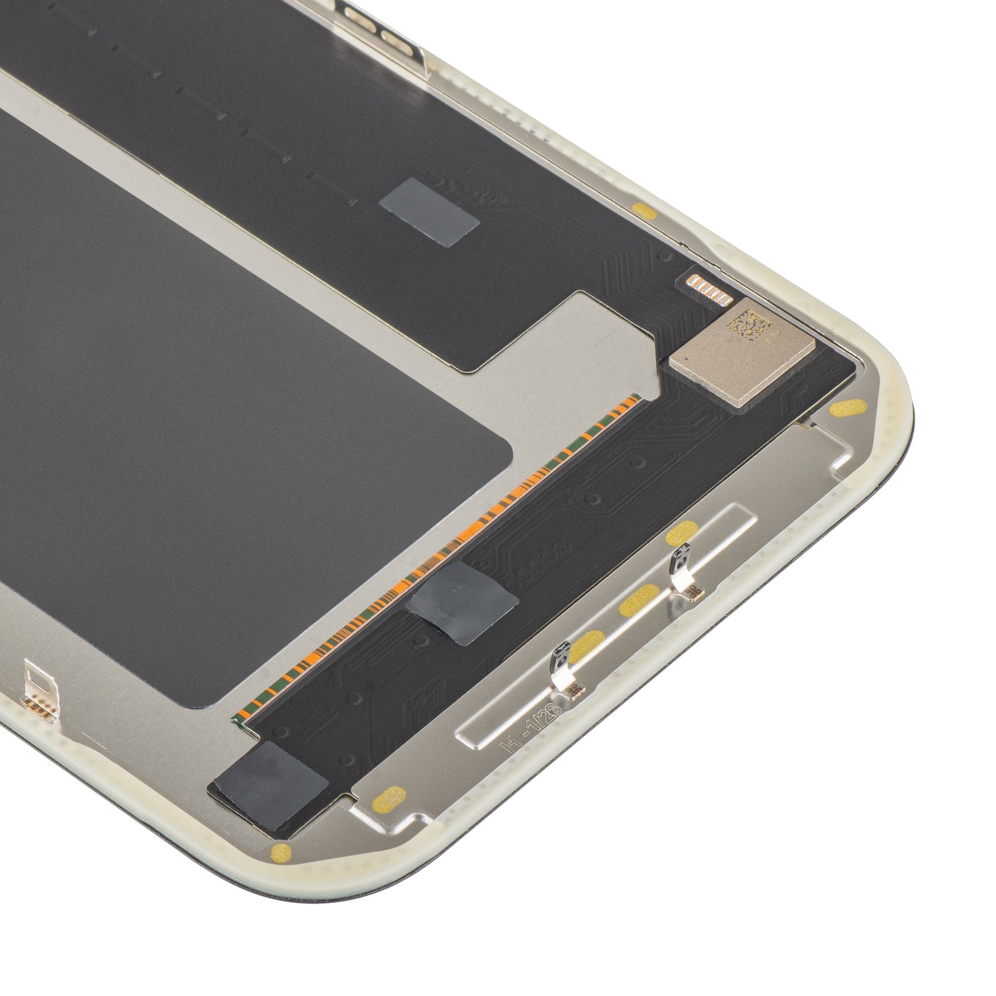 Écran tactile MP compatible avec Apple iPhone 17 Pro Max, avec cadre, version OLED FHD IC Movable, noir