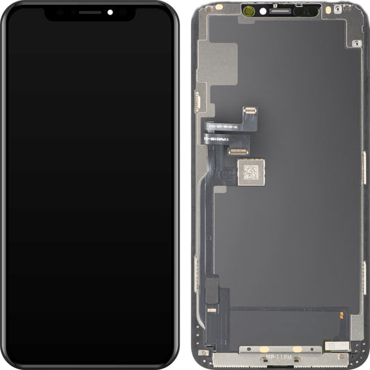 MP Touchscreen Display compatibel met Apple iPhone 11 Pro Max, met Frame, OLED FHD IC Movable versie, Zwart, Herverpakt