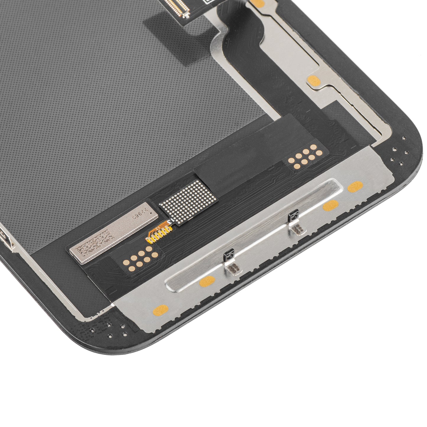 Display met Touchscreen MP compatibel met Apple iPhone 13, met Frame, Soft OLED IC Movable FHD Versie, Zwart