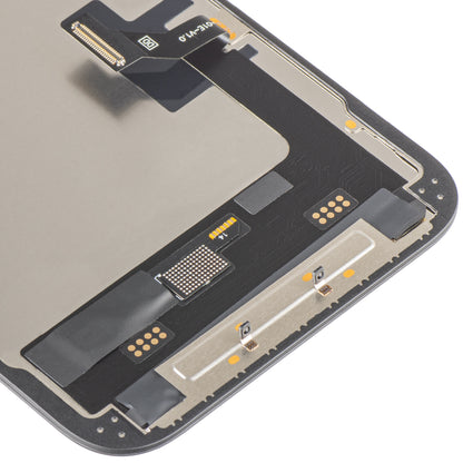 MP Touchscreen-Display kompatibel mit Apple iPhone 17e / 16e, mit Rahmen, Soft OLED FHD 120Hz IC Movable Version, Schwarz