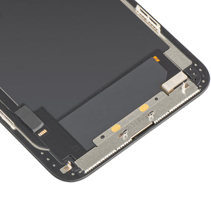 Écran avec écran tactile MP compatible avec Apple iPhone 11 Pro Max, avec cadre, version OLED FHD IC mobile, noir, reconditionné