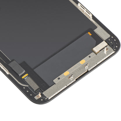 Écran avec écran tactile MP compatible avec Apple iPhone 11 Pro Max, avec cadre, version OLED FHD IC mobile, noir, reconditionné