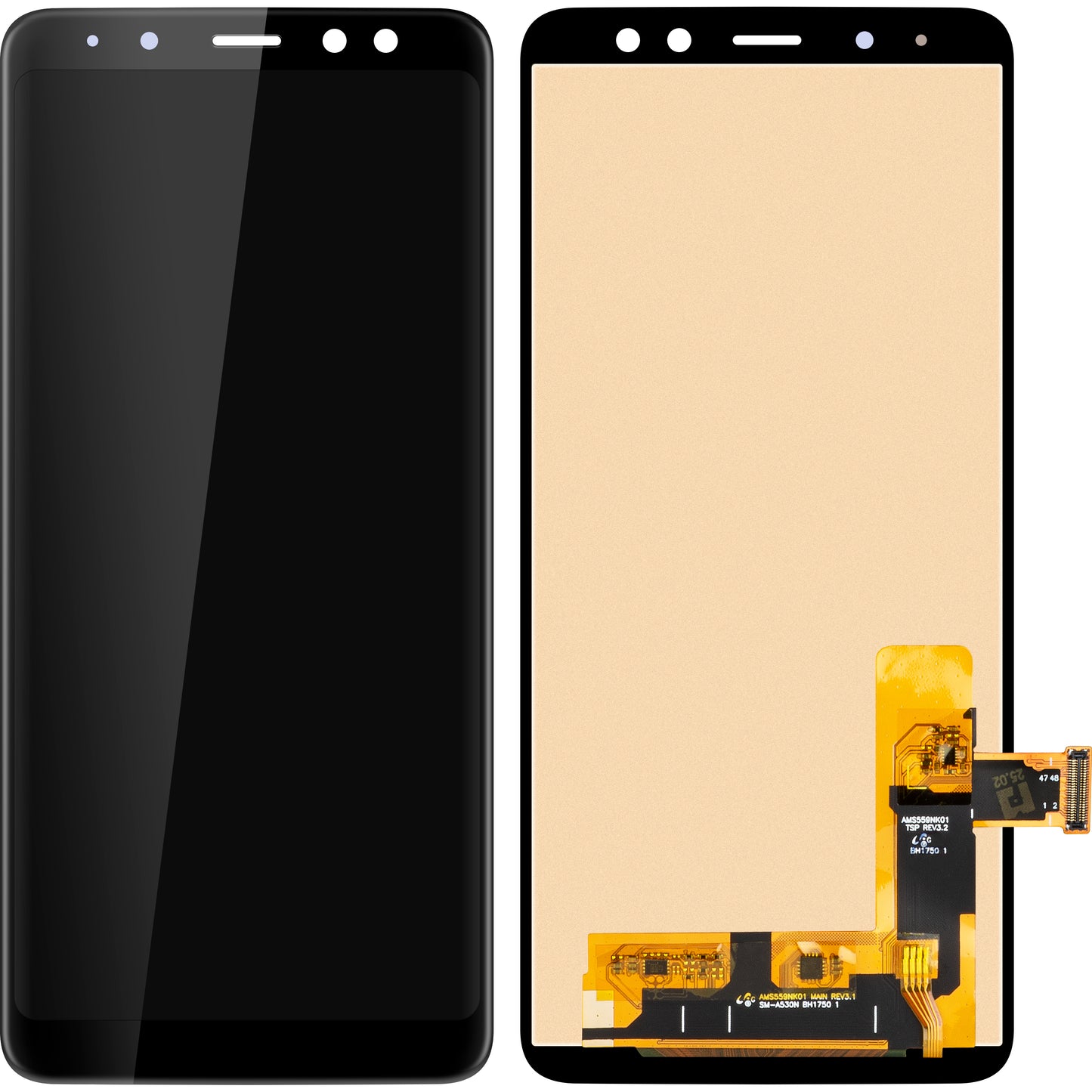 Écran avec Touchscreen MP compatible avec Samsung Galaxy A8 (2018) A530