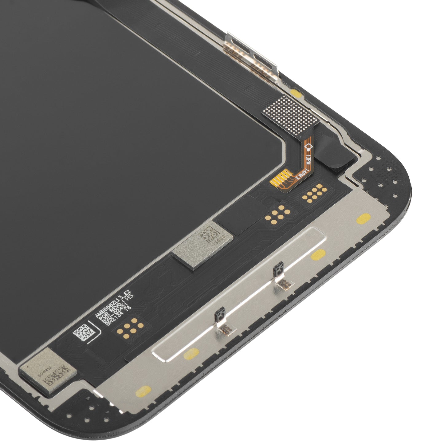 Display met Touchscreen MP compatibel met Apple iPhone 13 Pro Max, met Frame, Soft OLED IC Movable 120Hz FHD Versie, Zwart