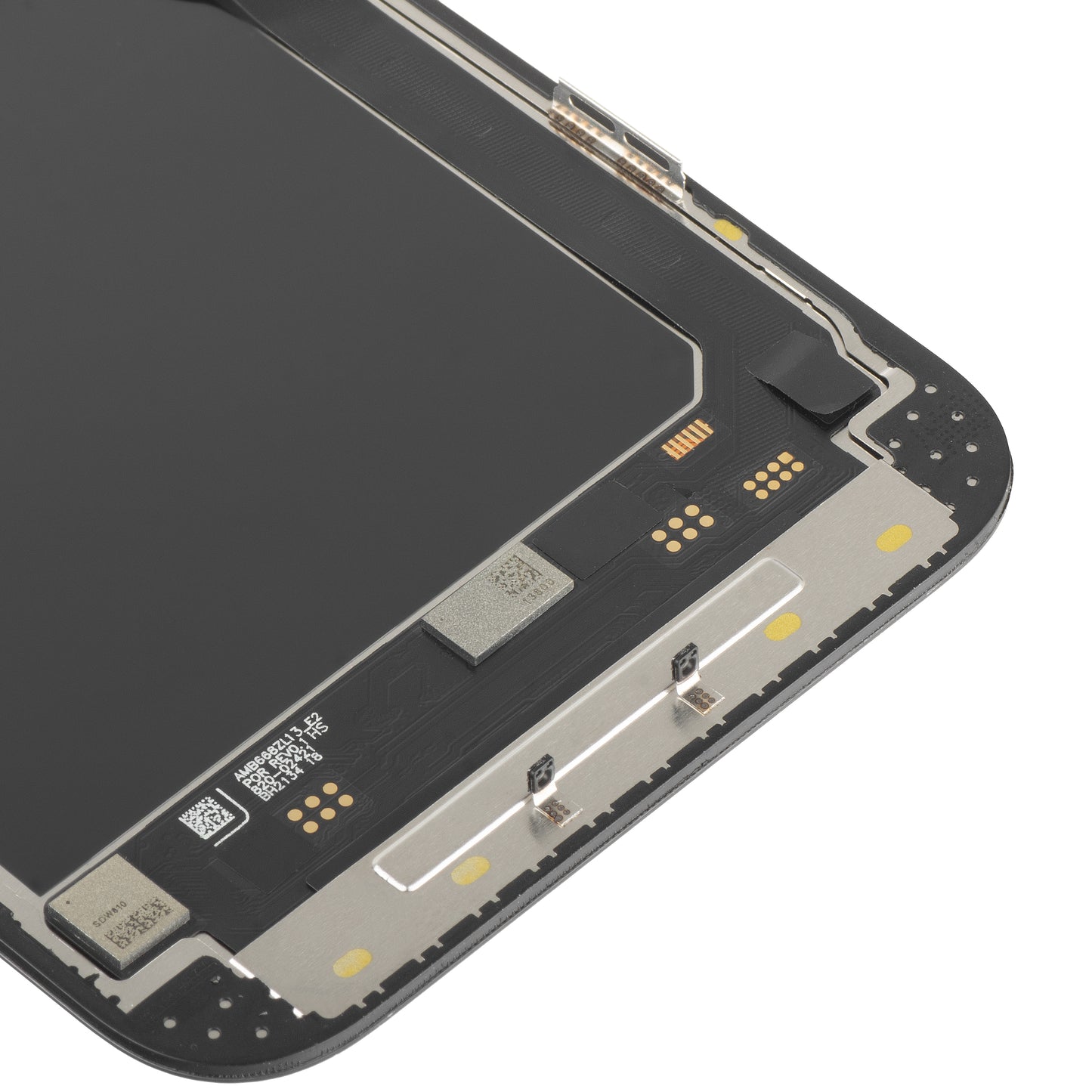 Display met Touchscreen MP compatibel met Apple iPhone 13 Pro Max, met Frame, Soft OLED IC Movable 120Hz FHD Versie, Zwart