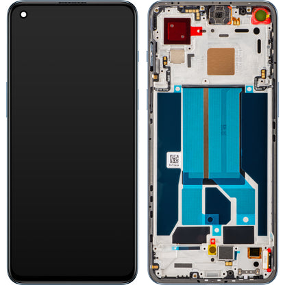 Écran tactile OnePlus Nord 2 5G, avec cadre, bleu (Blue Haze), Service Pack 4907924