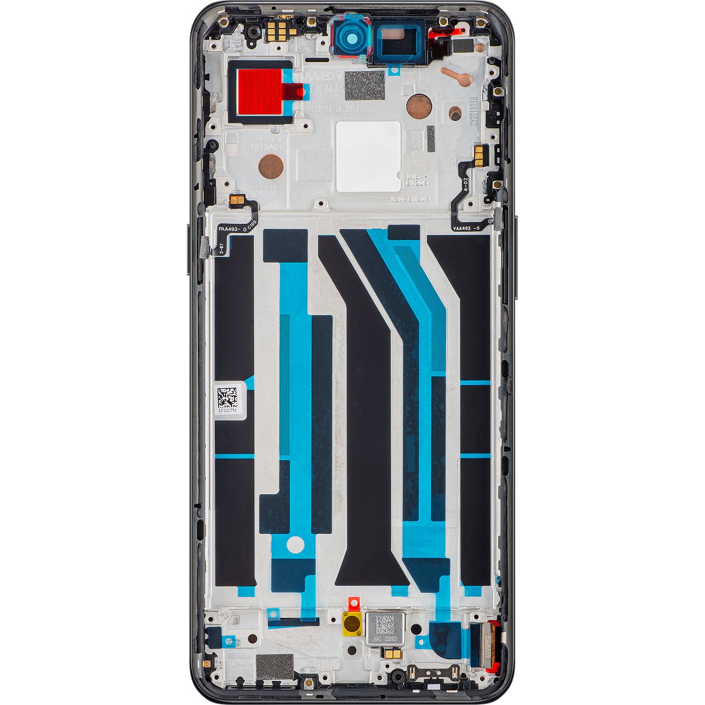 Écran tactile OnePlus 10T / Ace Pro, avec cadre, Noir (Moonstone Black), Service Pack 4130326