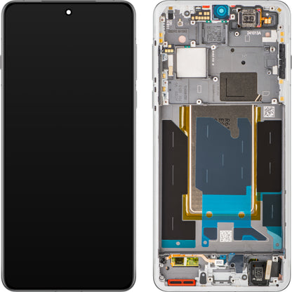 Display mit Touchscreen Oppo Find X8 Pro, mit Rahmen, Weiß (Pearl White), Service Pack 621029000357
