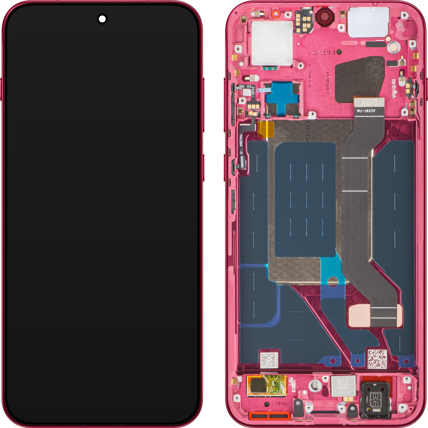 Écran avec Touchscreen Oppo Find X9, avec Cadre, Magenta (Velvet Red), Service Pack 621029000718