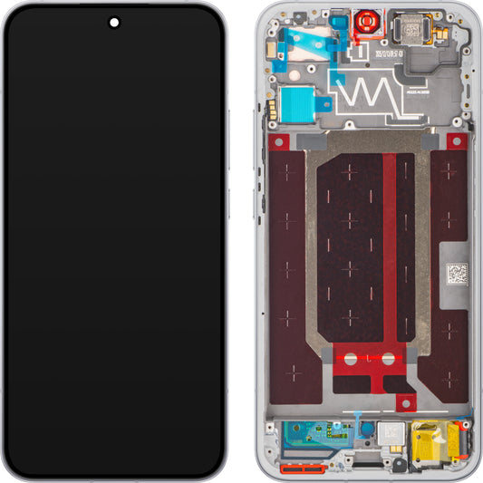 Display mit Touchscreen Oppo Reno15, mit Rahmen, Weiß (Aurora White), Service Pack 621029000786