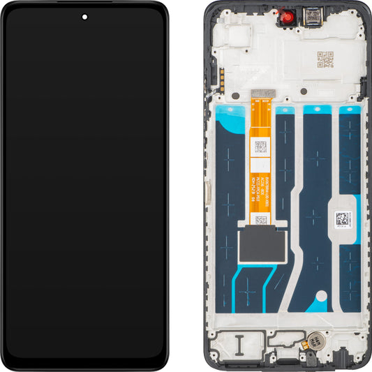 Écran avec Touchscreen Oppo A5 4G, avec Cadre, Noir, Service Pack 621029000585