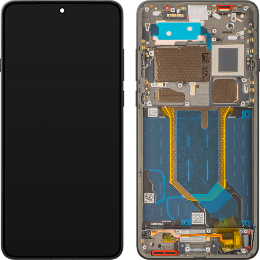 Display met Touchscreen Oppo Find X9 Ultra, met Frame, Zwart (Tundra Umber), Service Pack 621029000922