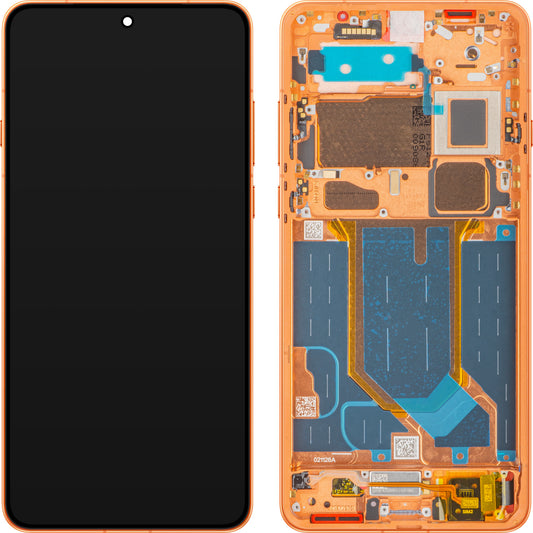 Touchscreen-Display Oppo Find X9 Ultra, mit Rahmen, Orange (Canyon Orange), Service Pack 621029000921