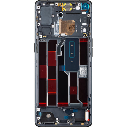 Display mit Touchscreen Oppo Reno4 Pro 5G, mit Rahmen, Schwarz (Space Black), Service Pack 4904736