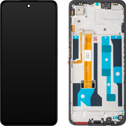 Display mit Touchscreen Realme C75, mit Rahmen, Gelb, Service Pack 621029000380