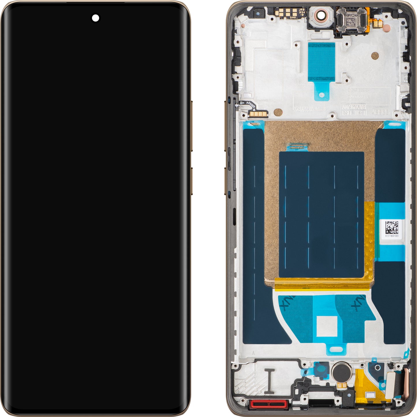 Display met Touchscreen Realme 14 Pro, met Frame, Wit (Pearl White), Swap 621029000423