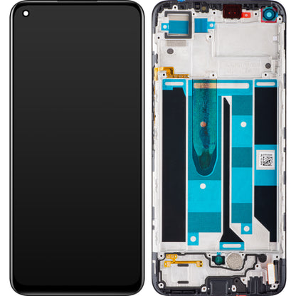 Touchscreen Display Realme 8, met Frame, Zwart, Swap 4906919
