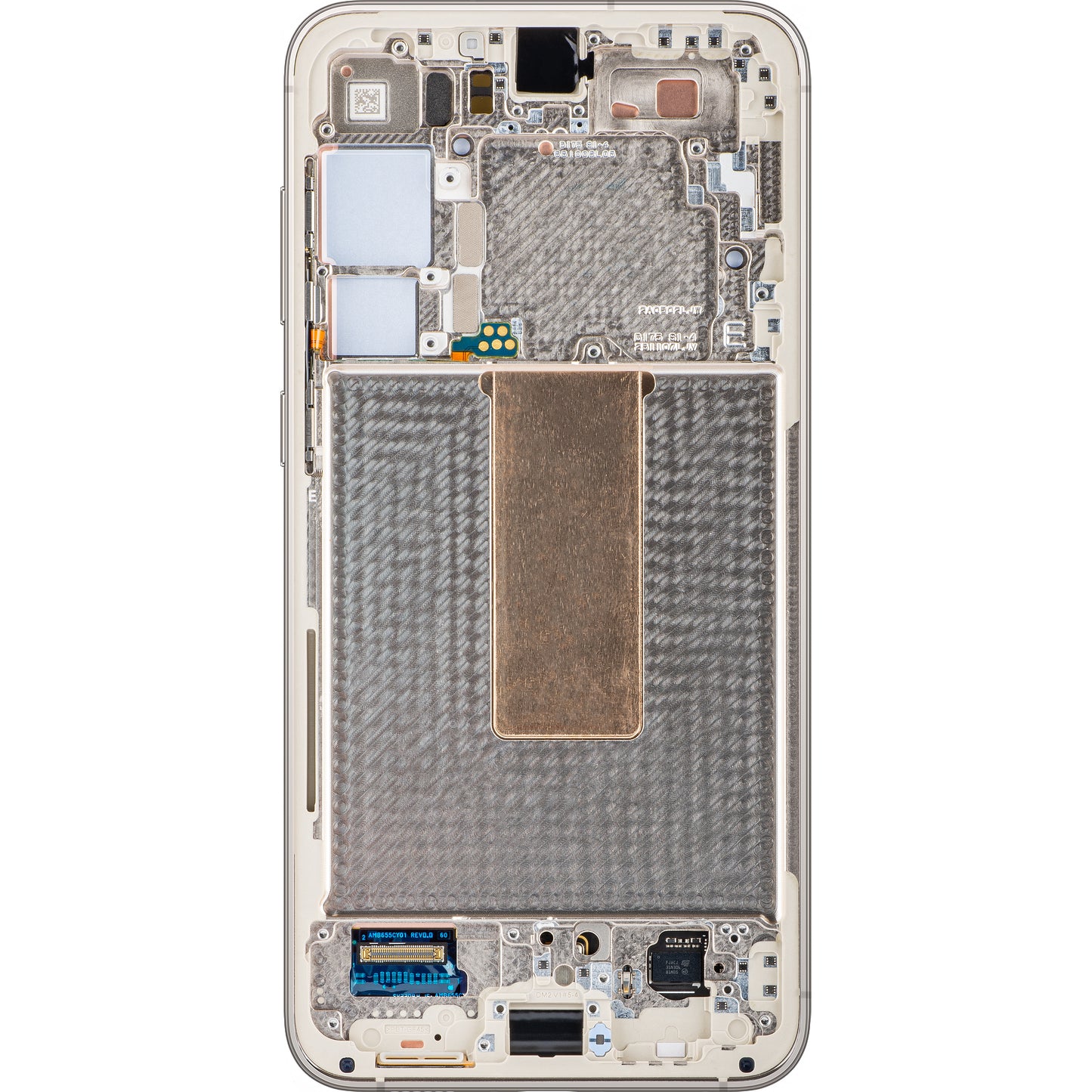Samsung Galaxy S23+ S916 Touchscreen-Display mit Rahmen, Weiß (Cream), Service Pack GH82-30476B