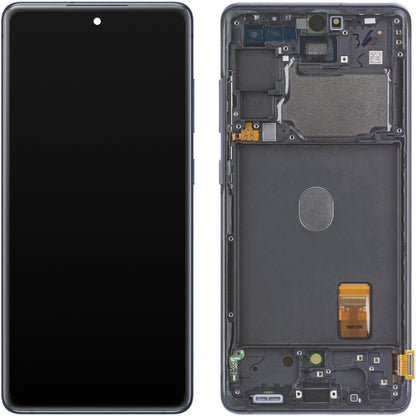 Display met Touchscreen Samsung Galaxy S20 FE 5G G781, met Frame, Marineblauw, Swap GH82-24214A