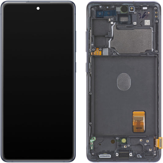 Display met Touchscreen Samsung Galaxy S20 FE 5G G781, met Frame, Marineblauw, Swap GH82-24214A