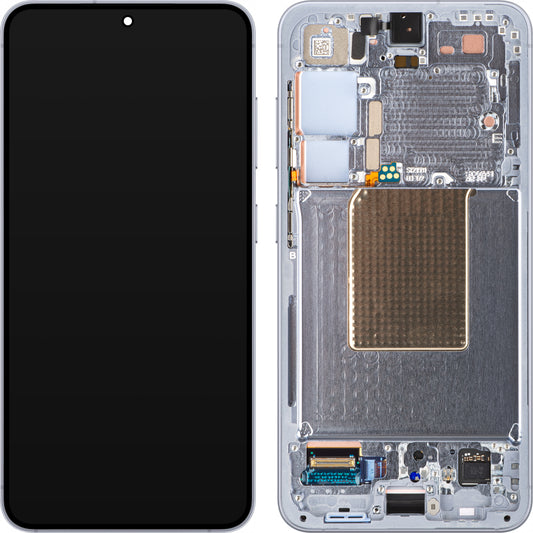 Touchscreen scherm Samsung Galaxy S24 S921, met frame, saffierblauw, Service Pack GH82-33287F 