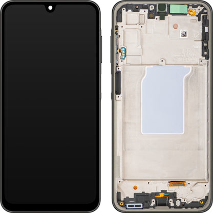 Display met Touchscreen Samsung Galaxy A26 A266, met Frame, Zwart, Service Pack GH82-37049A