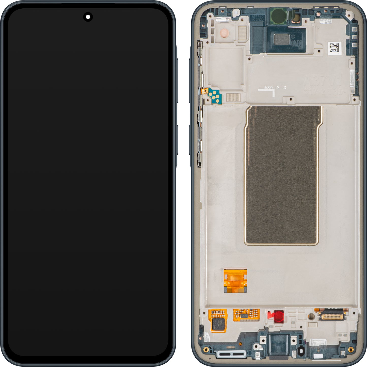 Samsung Galaxy A37 5G Touchscreen-Display mit Rahmen, Grün (Graygreen), Service Pack GH82-39232B