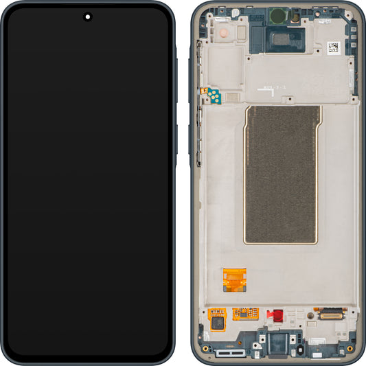 Samsung Galaxy A37 5G Touchscreen Display met Frame, Groen (Graygreen), Service Pack GH82-39232B