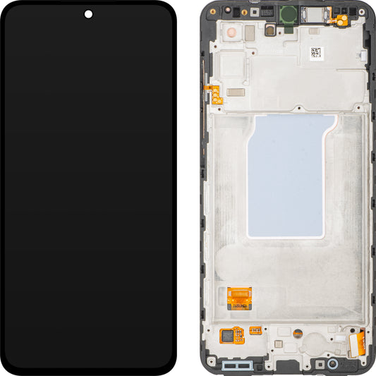 Écran tactile Samsung Galaxy A27 5G, avec cadre, noir, Service Pack GH82-39944A