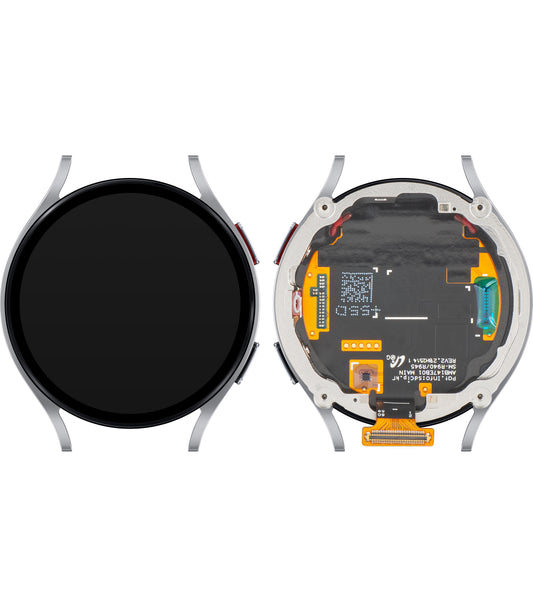Samsung Galaxy Watch6 44mm Touchscreen Display met Frame, LTE Versie, Zilver, Service Pack GH97-28838C