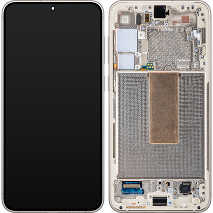 Samsung Galaxy S23+ S916 Touchscreen-Display mit Rahmen, Weiß (Cream), Service Pack GH82-30476B