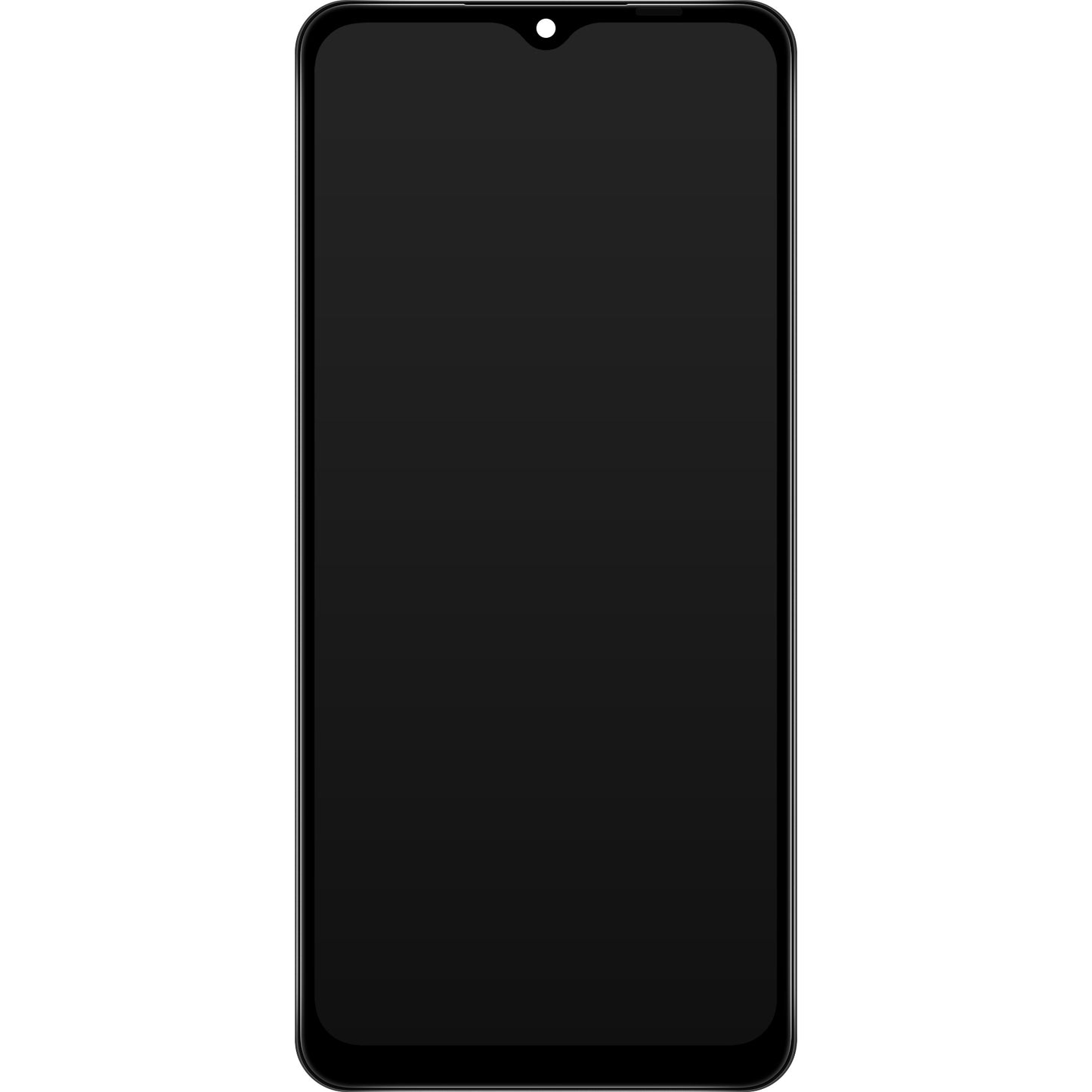 Écran tactile Samsung Galaxy A12 Nacho A127, avec cadre, noir, reconditionné GH82-26486A