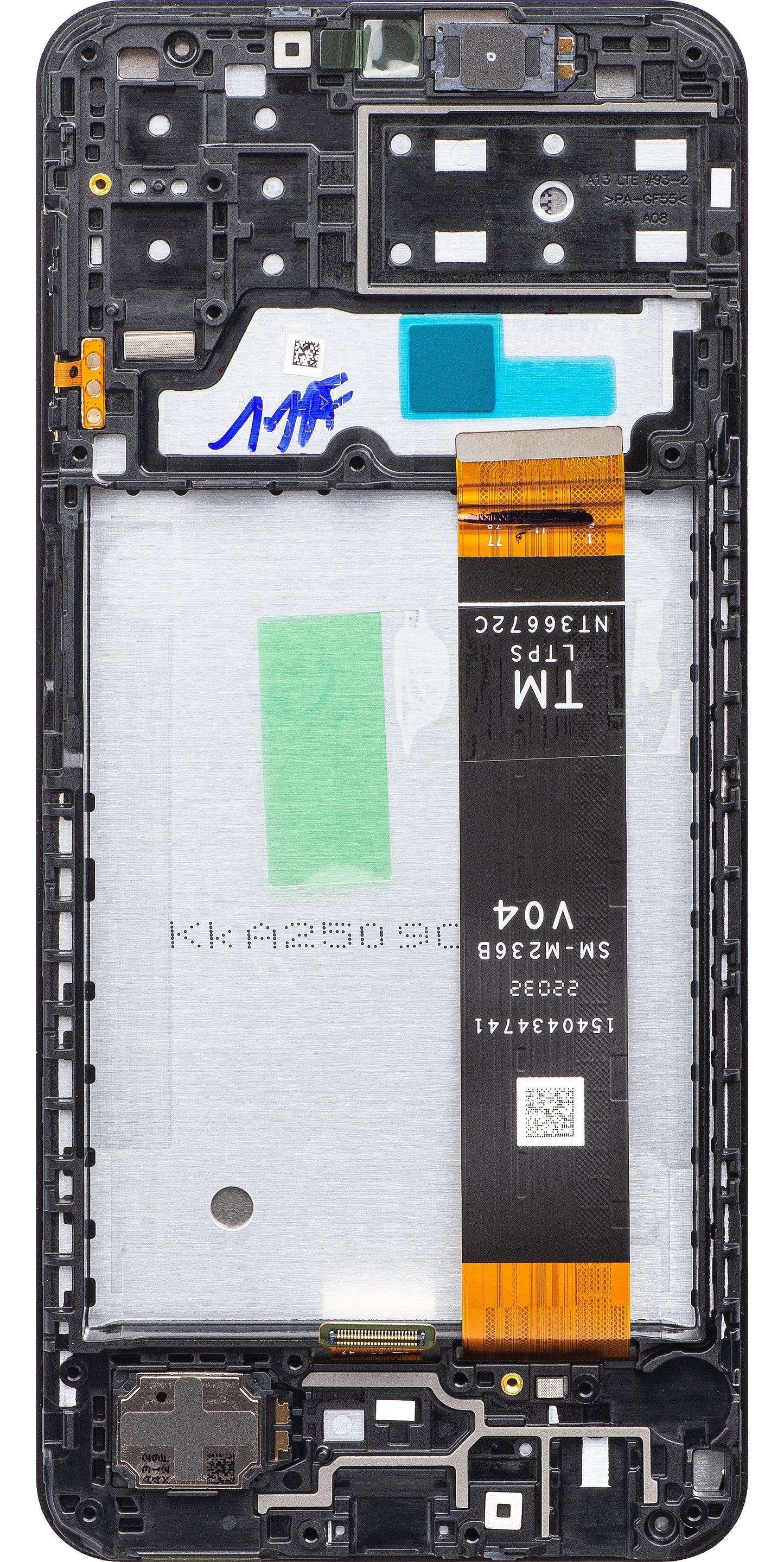 Samsung Galaxy A13 A135 Touchscreen Display, met frame, zwart, gereseald GH82-28508A