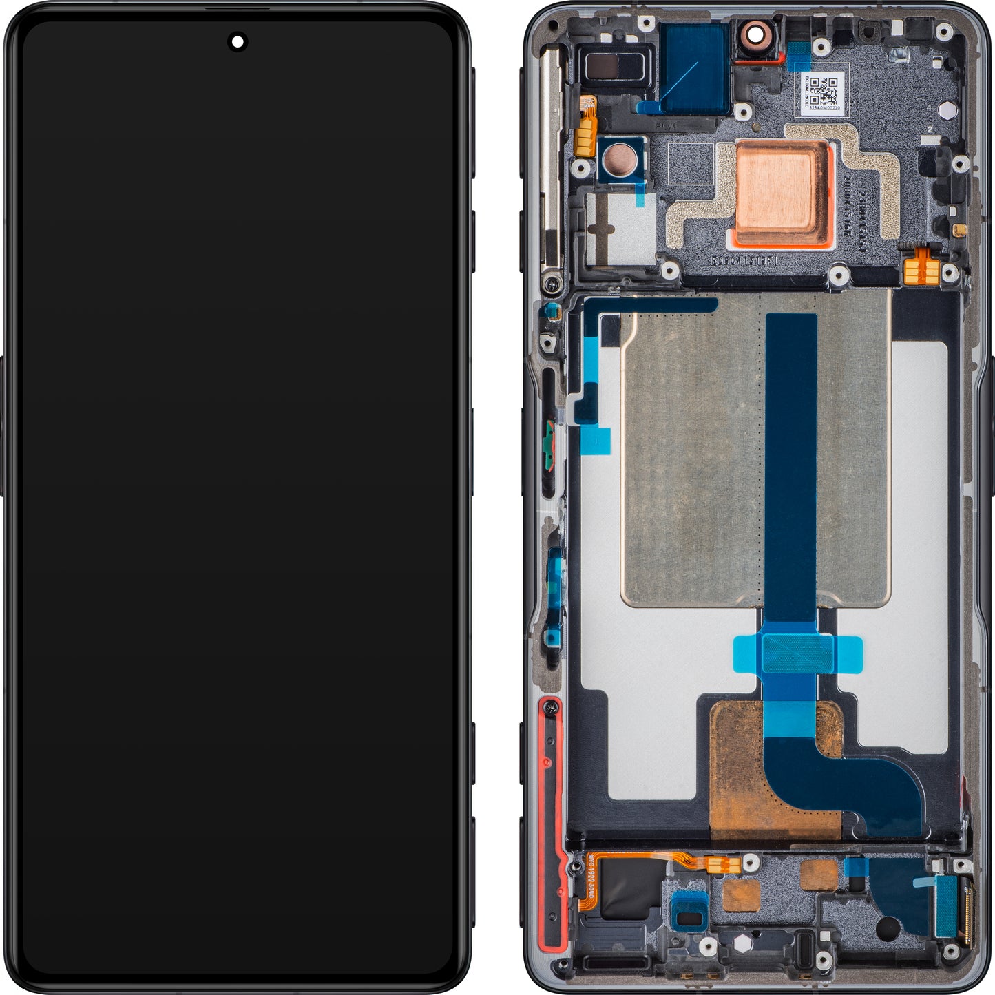Display met Touchscreen Xiaomi Poco F4 GT, met Frame, Zwart (Stealth Black), Service Pack 5600090L1000
